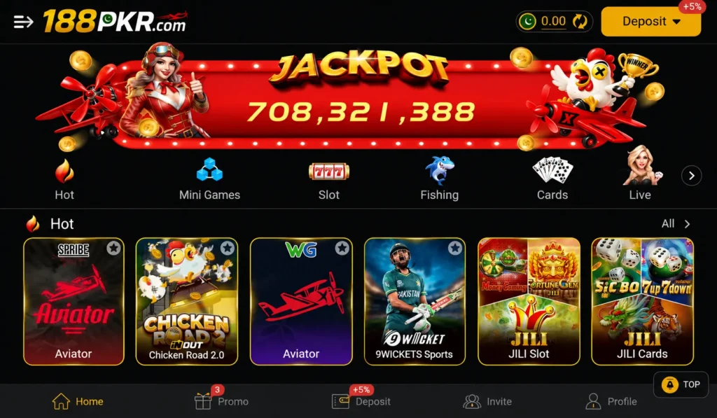188PKR Game Home Image