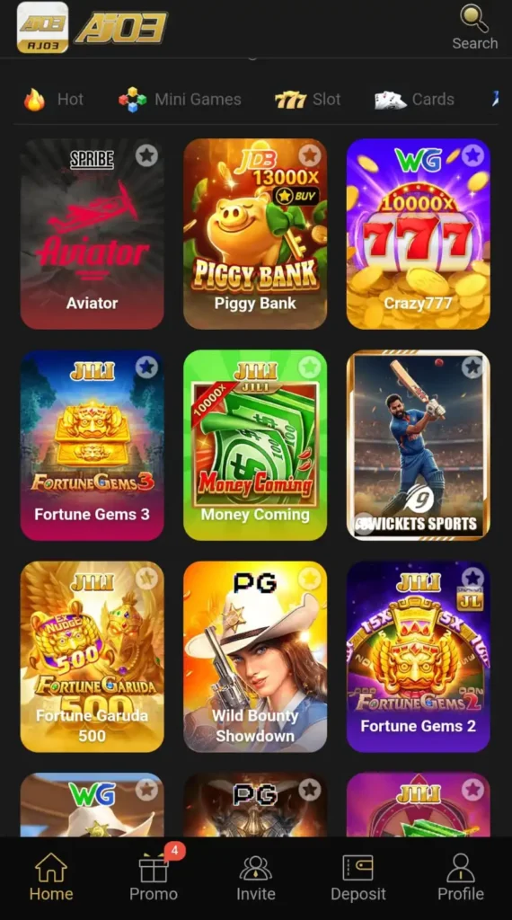 AJO3 Game Home Image