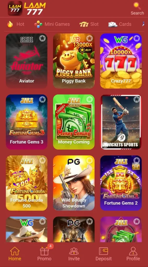 LAAM777 Game Home Image