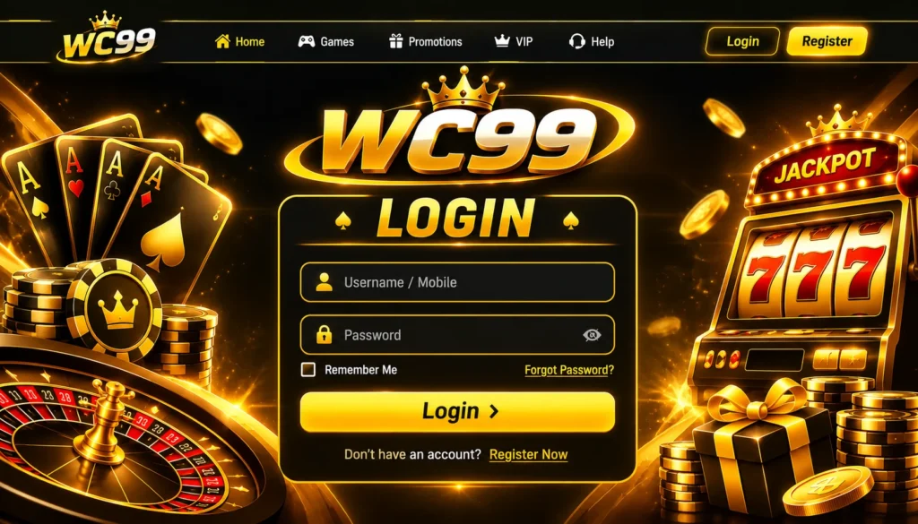 WC99 Game Login Image