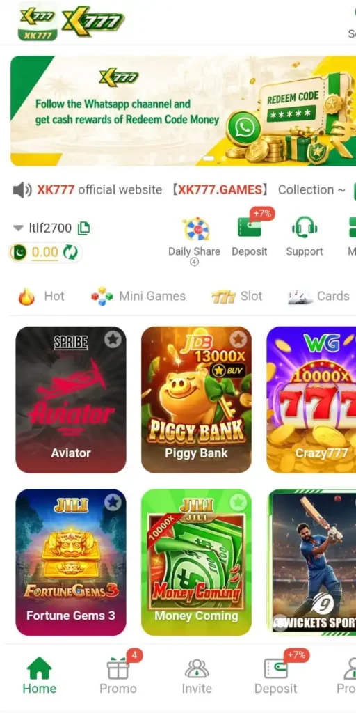 XK777 Game Download Best Earning App